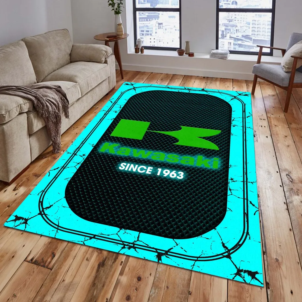 Motorcycle Fans Gift Rug, Carpet All Over Print Gift For Motorcycle Lovers CAR15203142542 - Cyan