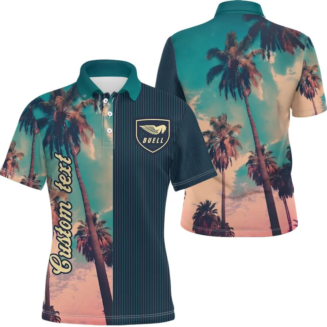 Motorcycle Vintage Polo Shirt Palm Custom, All Over Print Car Polo Shirt CAR431041625381