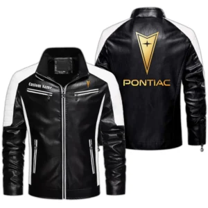 Car Fans Gift Men's PU Leather Jacket, Leather Jacket Custom Name For Auto Enthusiasts  CAR0401022277 - Black