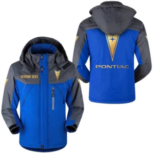 Car Fans Gift Outdoor Charging Suit, Hooded Fleece Long Jacket Exclusive Logo For Car Enthusiants, Custom Name HFLJ0112312114 - Blue