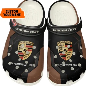 Car Fans Gift Crocs, Clogs All Over Print Gift For Car Owner, Custom Name - Brown CAR140021225556-2