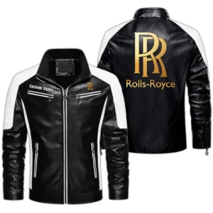 Car Cars Fans Gift Men's PU Leather Jacket, Leather Jacket Custom Name For Auto Enthusiasts  CAR0401022285 - Black