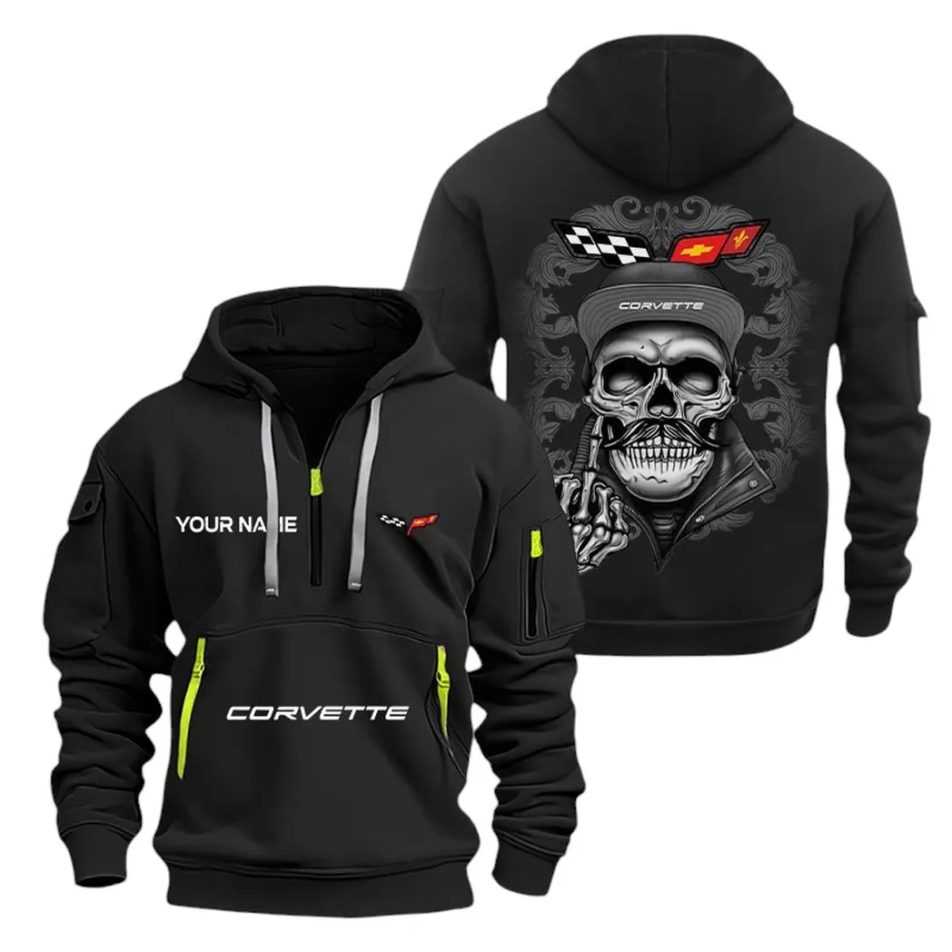Speed Car Fans Gift Hoodie Half Zipper, Hoodie All Over Print Gift For Speed Car Fan CAR166022625132 - Black