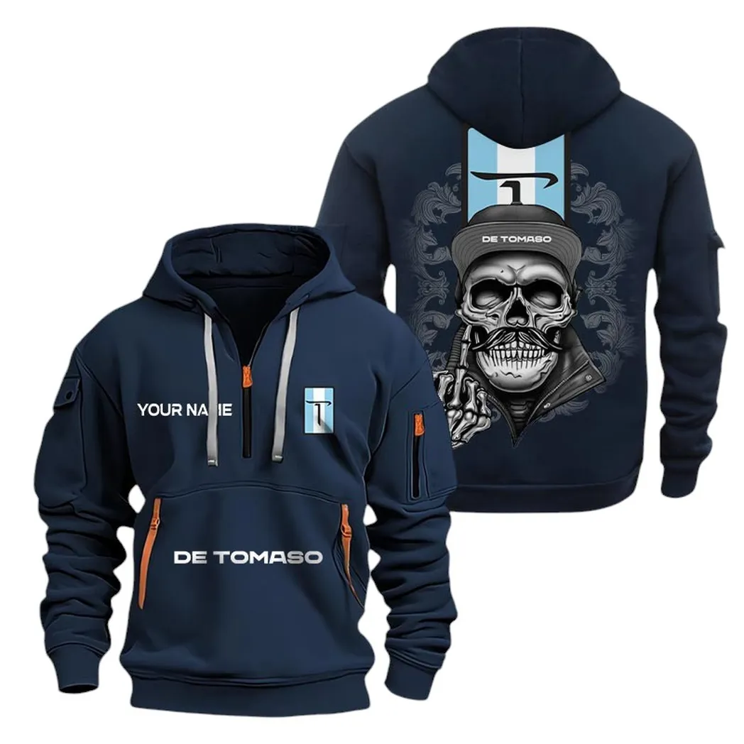 Speed Car Fans Gift Hoodie Half Zipper, Hoodie All Over Print Gift For Speed Car Fan CAR166022625142 - Navy