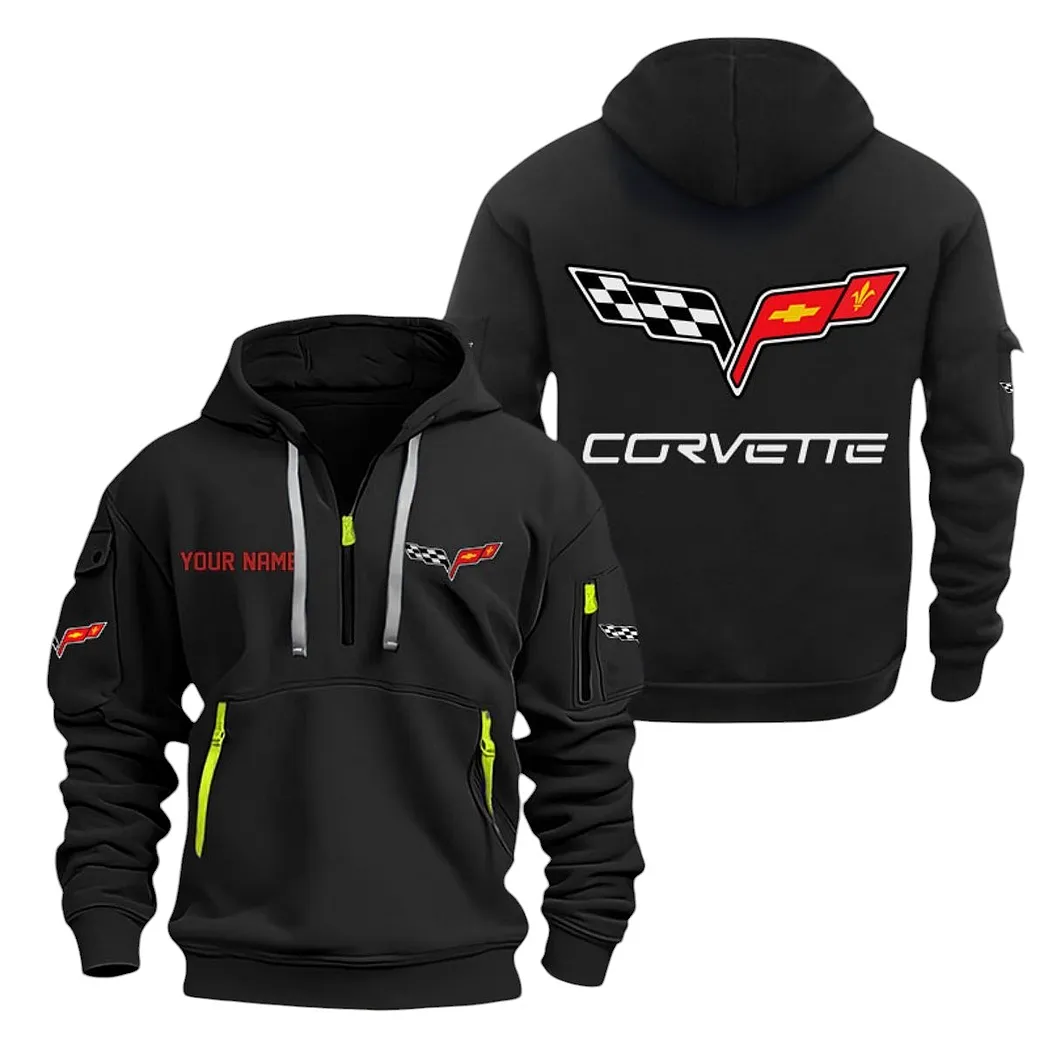 Speed Car Fans Gift Hoodie Half Zipper, Hoodie All Over Print Gift For Speed Car Lovers CAR20022125706 - Black