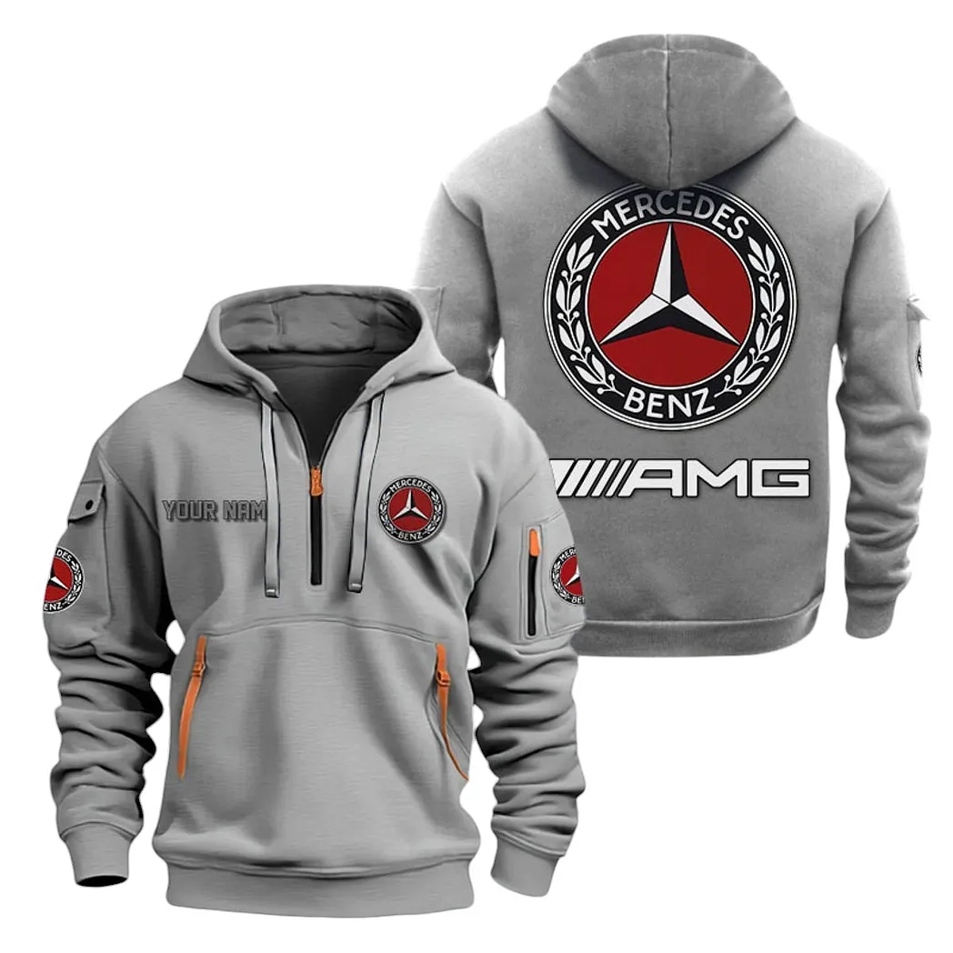 Speed Car Fans Gift Hoodie Half Zipper, Hoodie All Over Print Gift For Speed Car Lovers CAR20022125709 - Gray