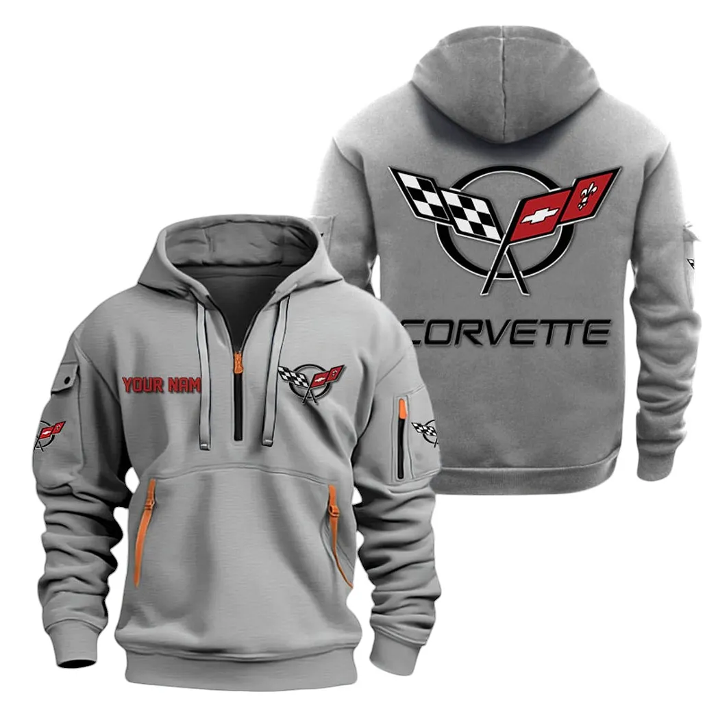 Speed Car Fans Gift Hoodie Half Zipper, Hoodie All Over Print Gift For Speed Car Lovers CAR20022125732 - Gray