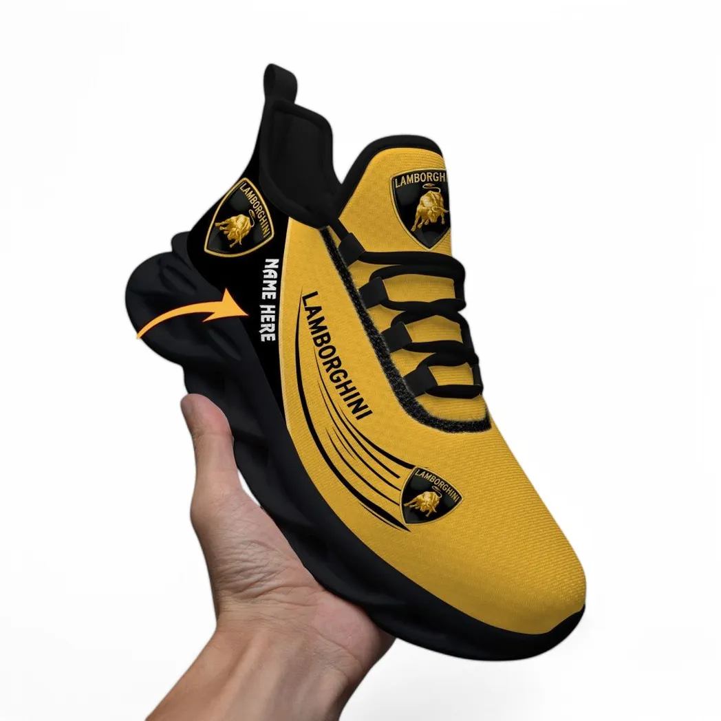Speed Car Fans Gift Max Soul Shoes, Sport Sneakers All Over Print For Car Enthusiasts CAR83021725126 - Black