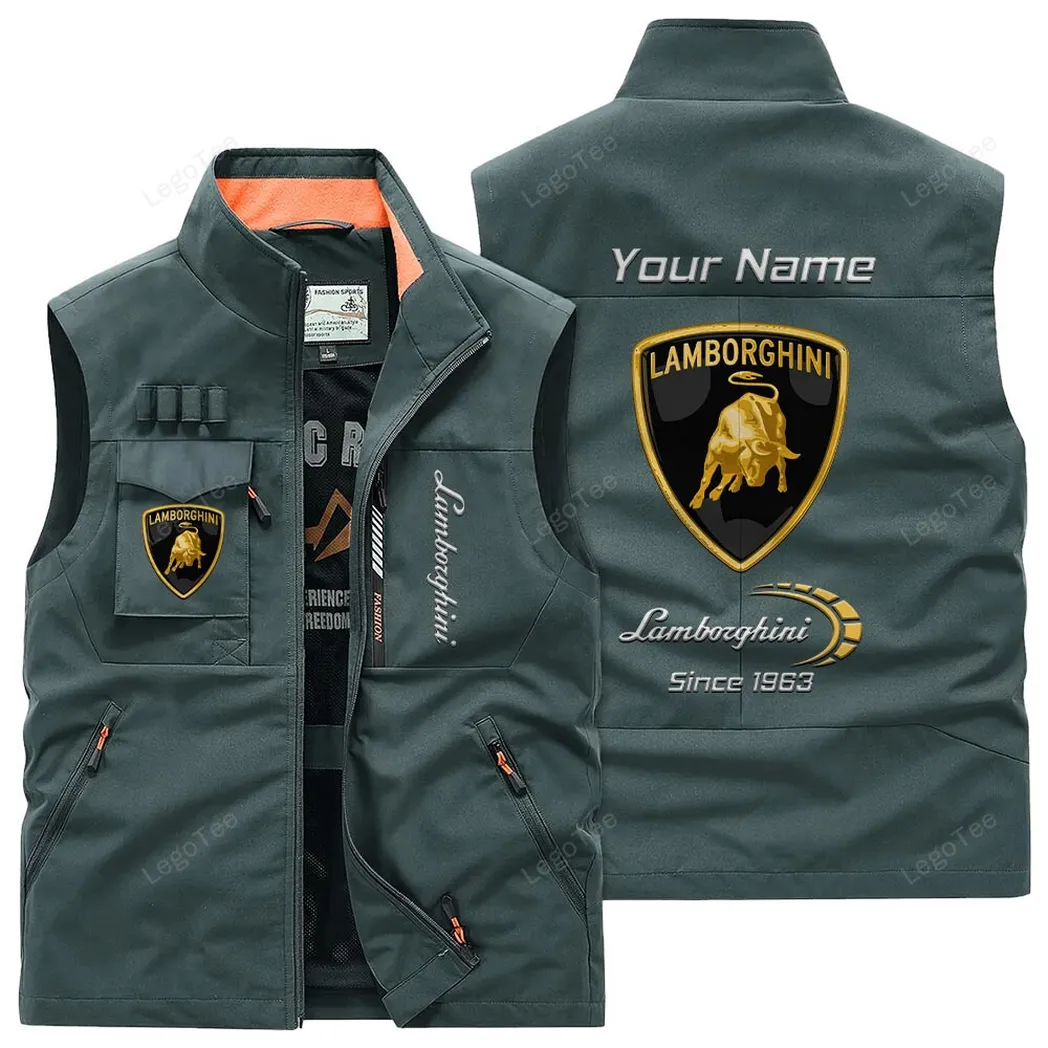 Speed Car Fans Gift Outdoor Sleeveless Vest, Gift For Speed Car Enthusiasts, Custom Name - Bean Green CAR131021325685-2