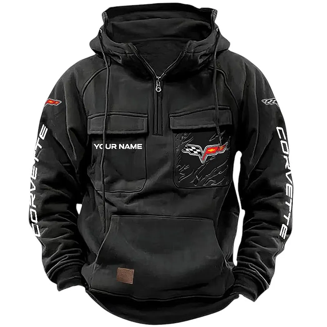 Speed Car Fans Gift Tactical Quarter Zip Hoodie, Hoodie All Over Print For Speed Car Lovers CAR164022425129 - Black