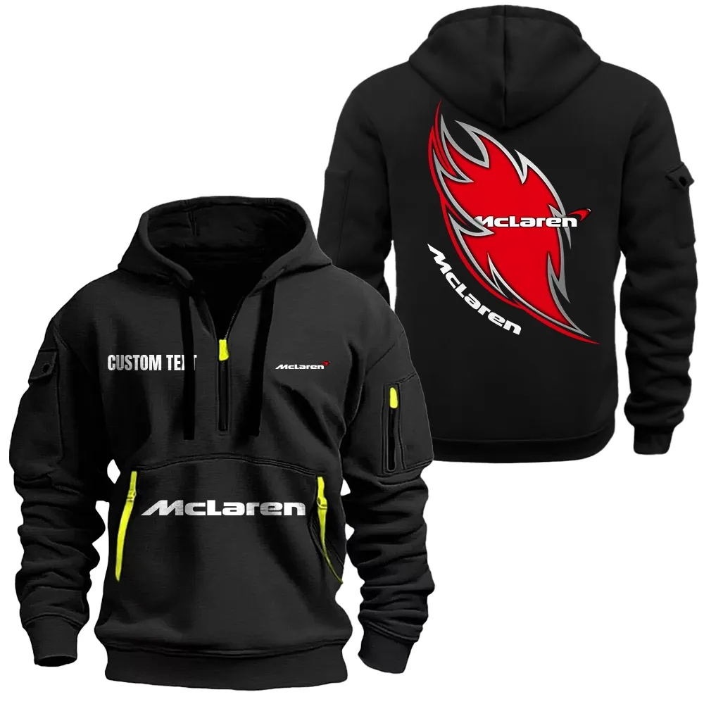 Sport Car Fans Gift Hoodie Half Zipper, Hoodie All Over Print Gift For Car Lover CAR1701112129 - Black