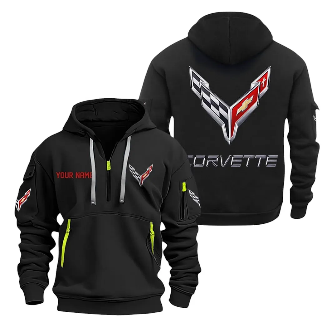 Sport Car Fans Gift Hoodie Half Zipper, Hoodie All Over Print Gift For Sport Car Lovers CAR20022125687 - Black