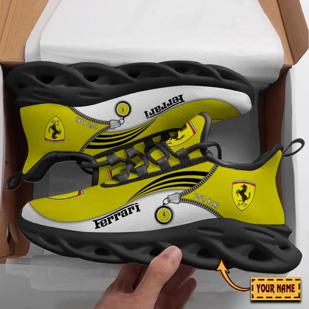 Sport Car Fans Gift Max Soul Shoes, Sport Sneakers All Over Print For Sport Car Enthusiasts CAR8502242521 - Black