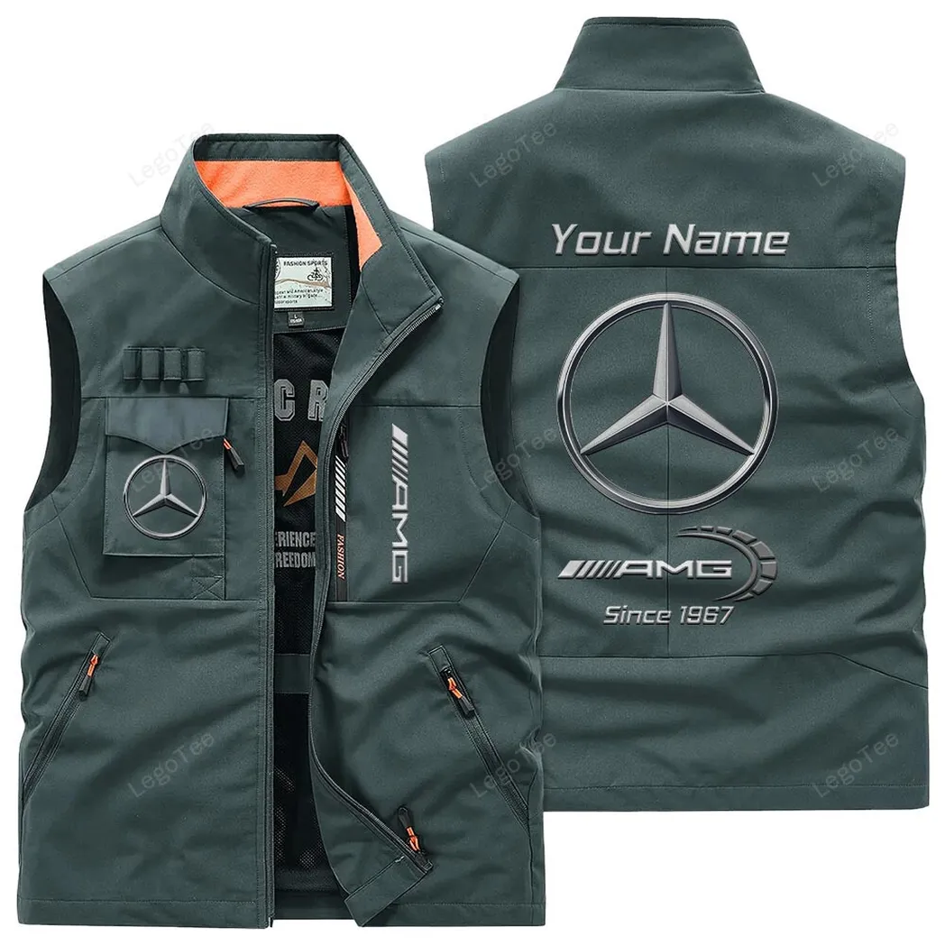Sport Car Fans Gift Outdoor Sleeveless Vest, Gift For Sport Car Enthusiasts, Custom Name - Bean Green CAR131021325735-2