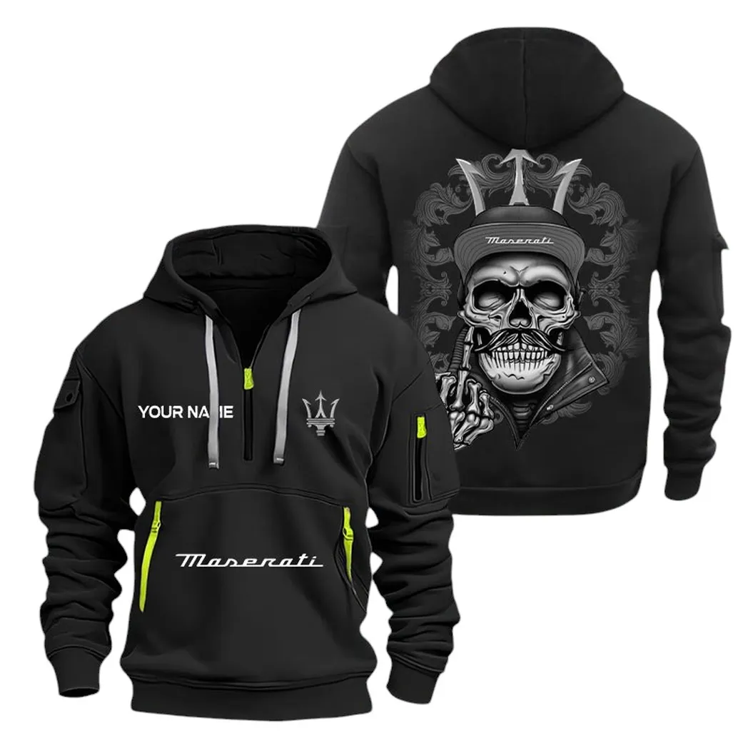 Sports Car Fans Gift Hoodie Half Zipper, Hoodie All Over Print Gift For Sports Car Fan CAR166022625147 - Black