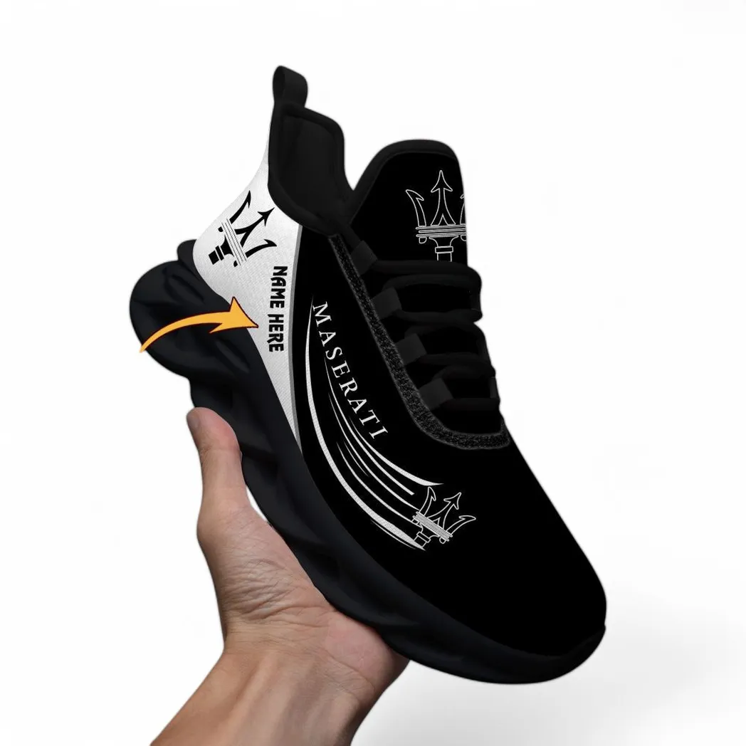 Sports Car Fans Gift Max Soul Shoes, Sport Sneakers All Over Print For Car Enthusiasts CAR83021725143 - Black