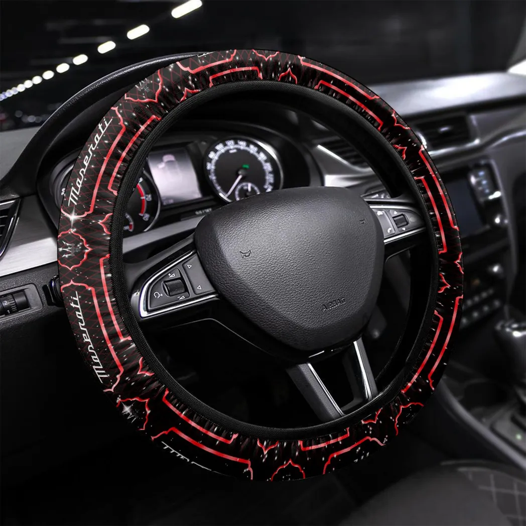 Sports Car Fans Gift Steering Wheel Cover, Wheel Protector All Over Print Gift For Car Owner - Red CAR55021425311