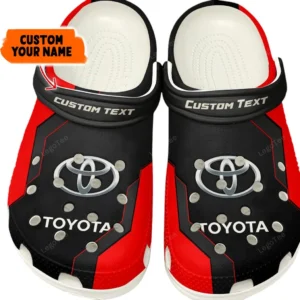 Car Fans Gift Crocs, Clogs All Over Print Gift For Car Owner, Custom Name - Red CAR140021225559-7
