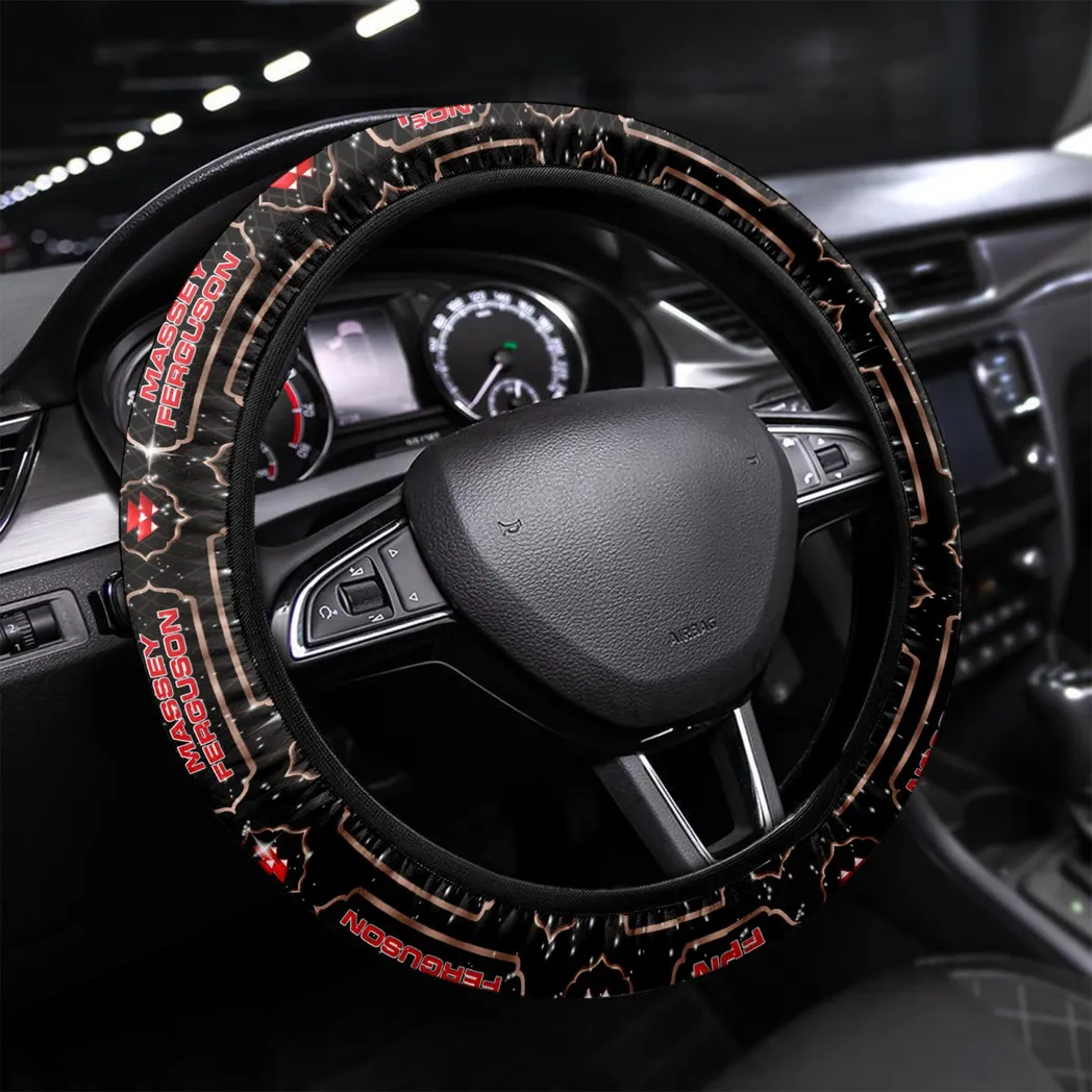 Tractor Fans Gift Steering Wheel Cover, Wheel Protector All Over Print Gift For Car Owner - Brown CAR55021425324