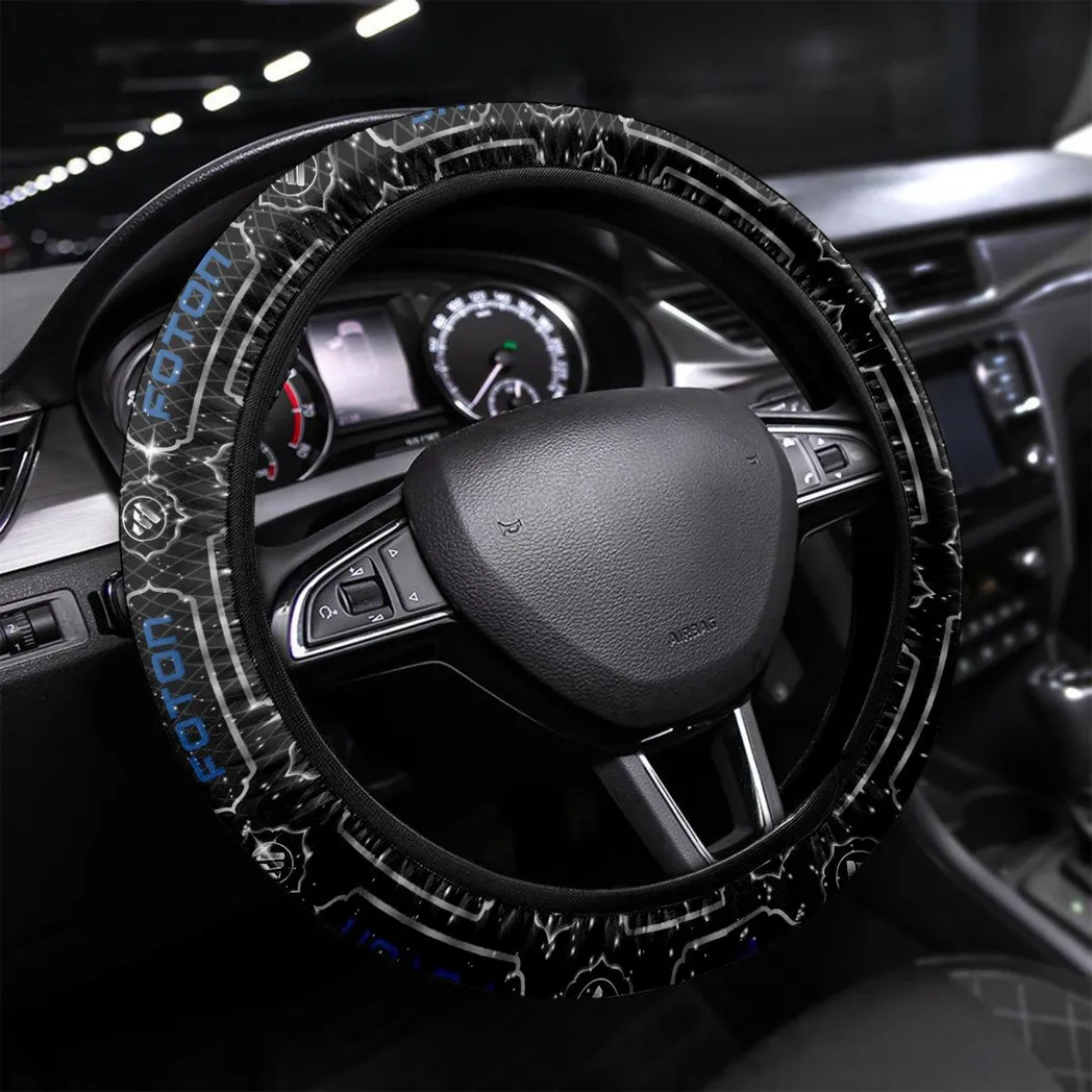 Tractor Fans Gift Steering Wheel Cover, Wheel Protector All Over Print Gift For Car Owner - White CAR55021425354