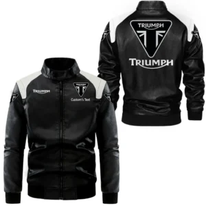 Car Fans Gift Leather Jacket, Black and White Leather Jacket For Car Enthusiasts CAR0801062353