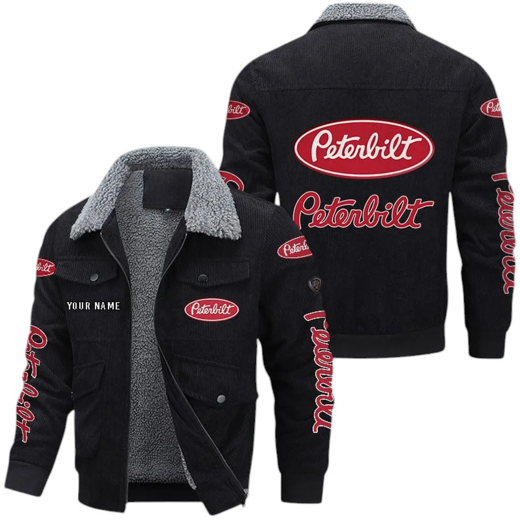 Truck Fans Gift Corduroy Jacket, Jacket All Over Print Gift For Truck Lovers CAR149022225890 - Black