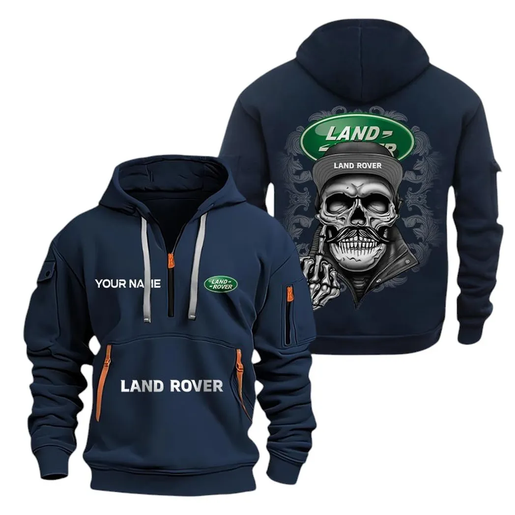 Truck Fans Gift Hoodie Half Zipper, Hoodie All Over Print Gift For Truck Fan CAR166022625169 - Navy