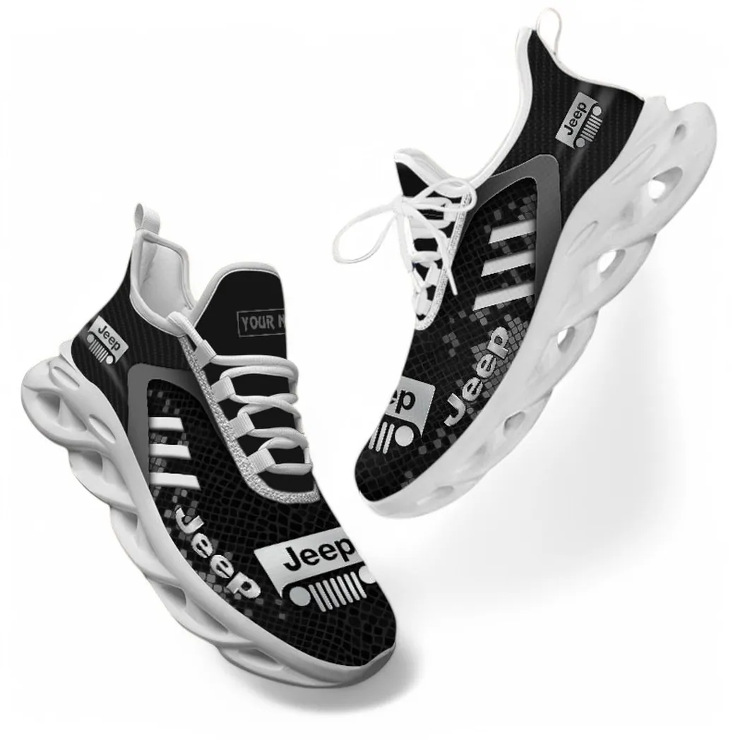 Truck Fans Gift Max Soul Shoes, Sport Sneakers All Over Print For Truck Lovers CAR304031825555 - Gray