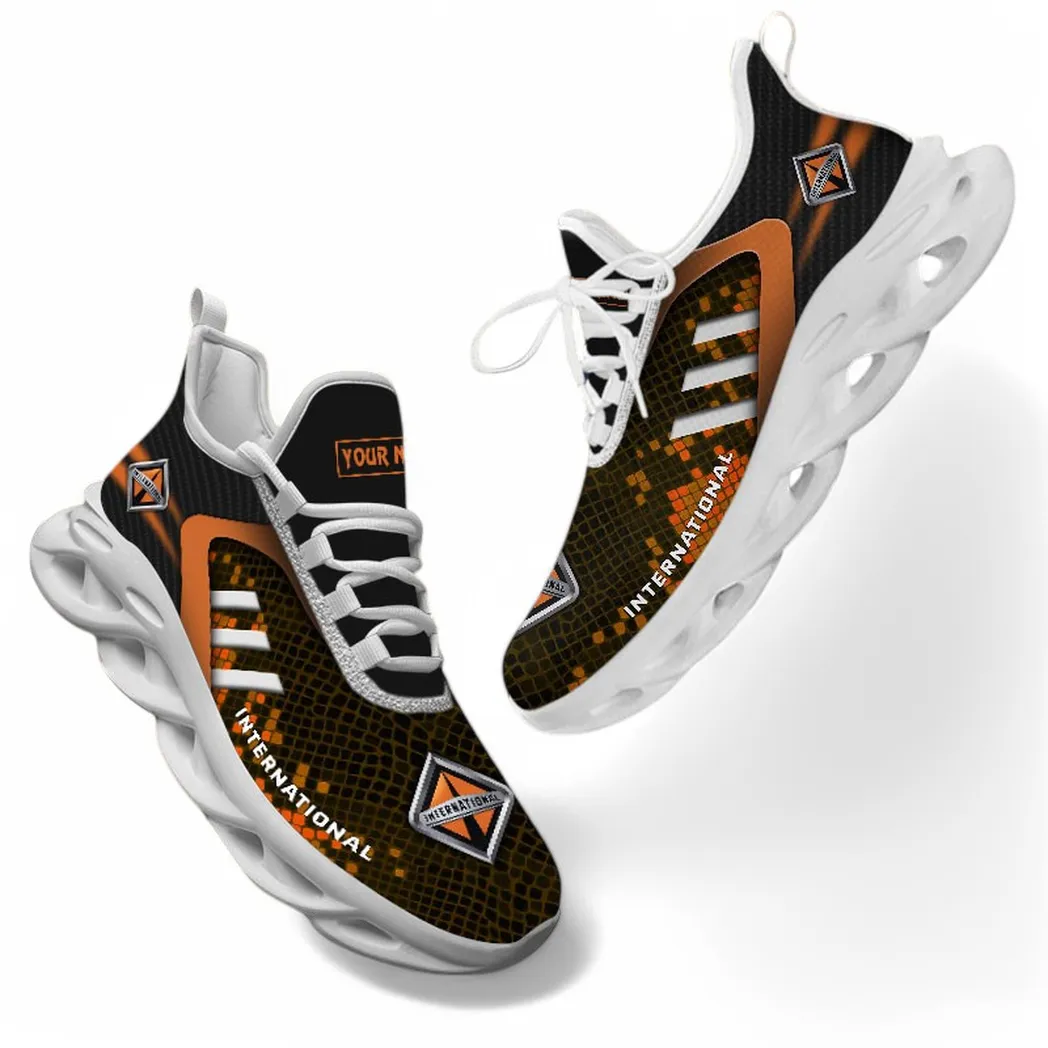 Truck Fans Gift Max Soul Shoes, Sport Sneakers All Over Print For Truck Lovers CAR304031825572 - Orange