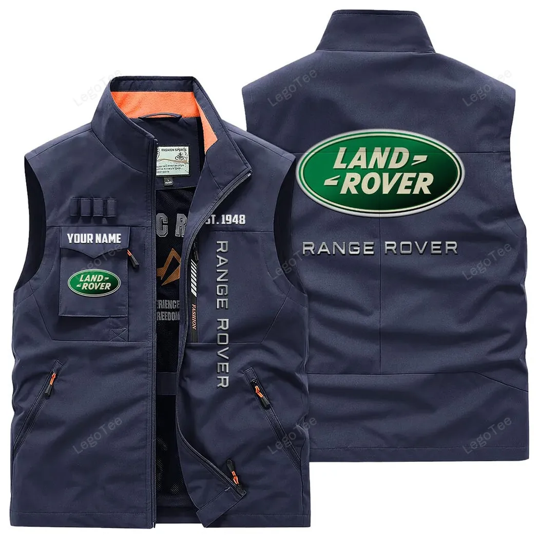 Truck Fans Gift Outdoor Sleeveless Vest, Gift For Truck Enthusiasts, Custom Name - Navy CAR132021325955-5