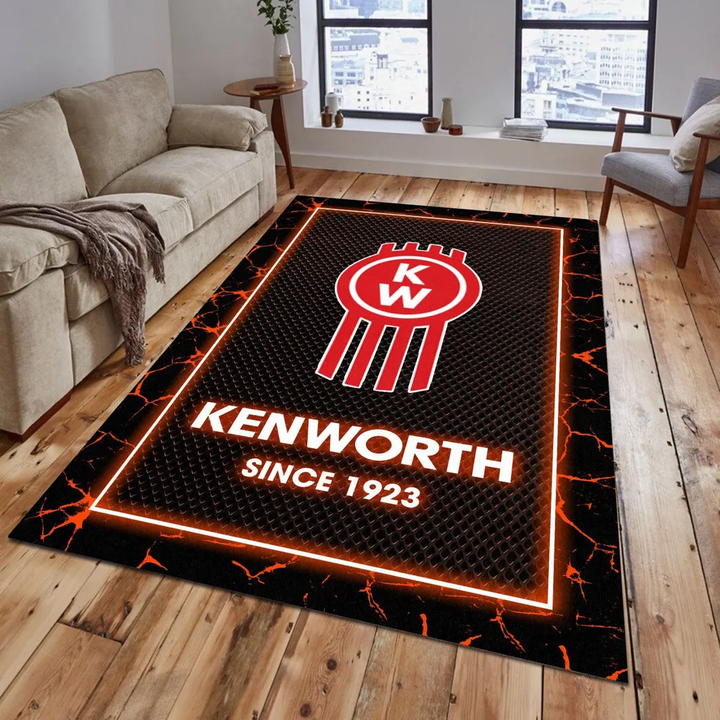 Truck Fans Gift Rug, Carpet All Over Print Gift For Truck Lovers CAR15003142517 - Orange