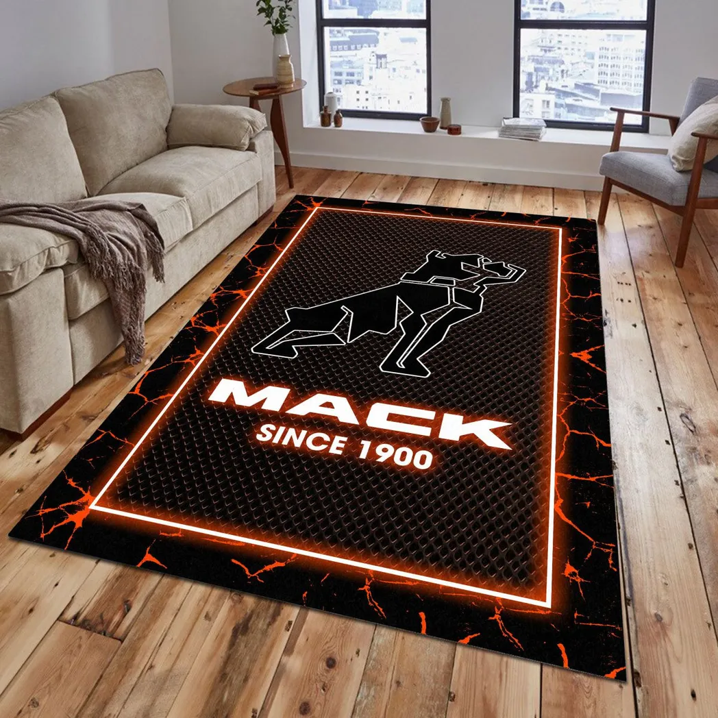 Truck Fans Gift Rug, Carpet All Over Print Gift For Truck Lovers CAR15003142518 - Orange