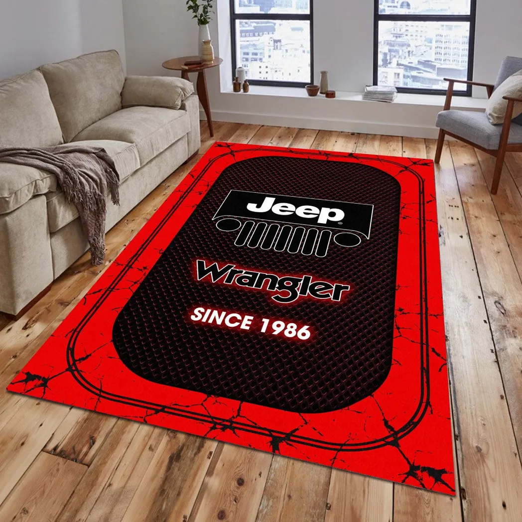 Truck Fans Gift Rug, Carpet All Over Print Gift For Truck Lovers CAR15203142540 - Red