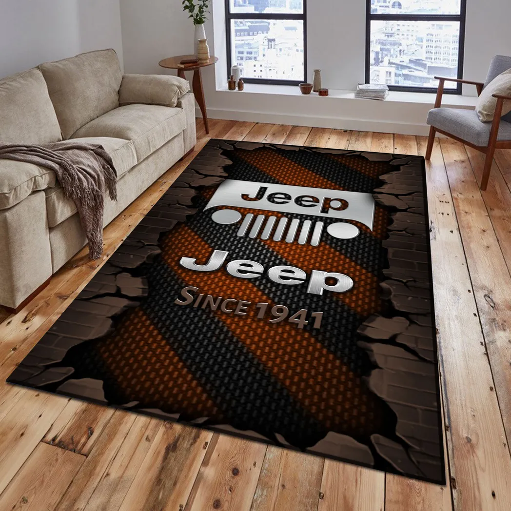 Truck Fans Gift Rug, Carpet All Over Print Gift For Truck Lovers CAR18403172545 - Brown