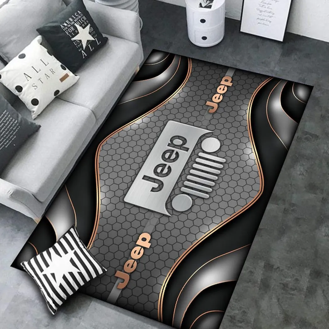 Truck Fans Gift Rug, Carpet All Over Print Gift For Truck Lovers CAR189032125598 - Gray