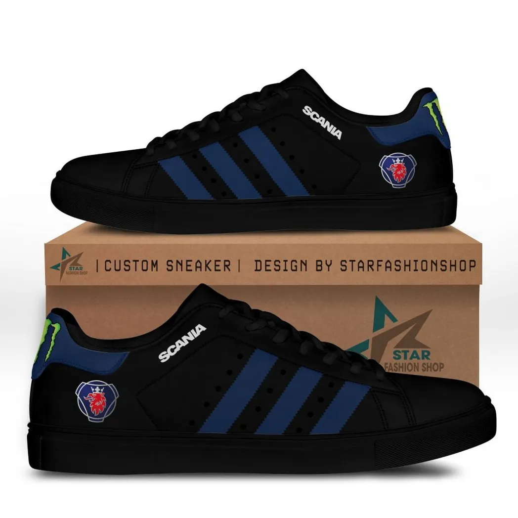 Truck Fans Gift Skate Shoes, Sneaker All Over Print Gift For Truck Lovers CAR58021925109 - Black