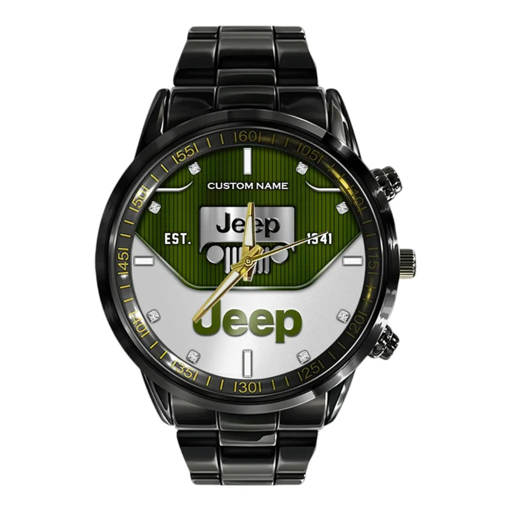 Truck Fans Gift Stainless Steel Watch, Men Watch All Over Print Gift For Truck Fan, Custom Name CAR327032625580