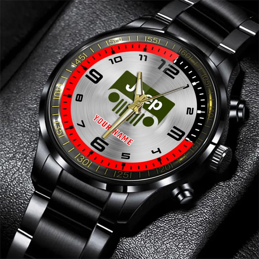 Truck Fans Gift Stainless Steel Watch, Men Watch All Over Print Gift For Watch Truck - Red DCAR478282055