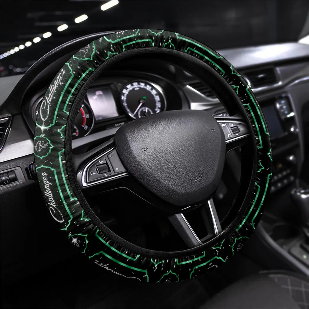 Truck Fans Gift Steering Wheel Cover, Wheel Protector All Over Print Gift For Car Owner - Green CAR55021425315