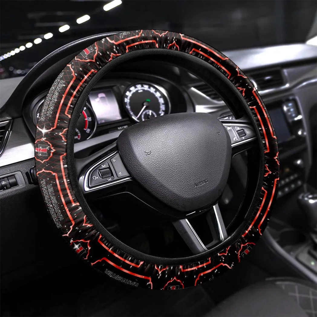 Truck Fans Gift Steering Wheel Cover, Wheel Protector All Over Print Gift For Car Owner - Red CAR145021725333-6