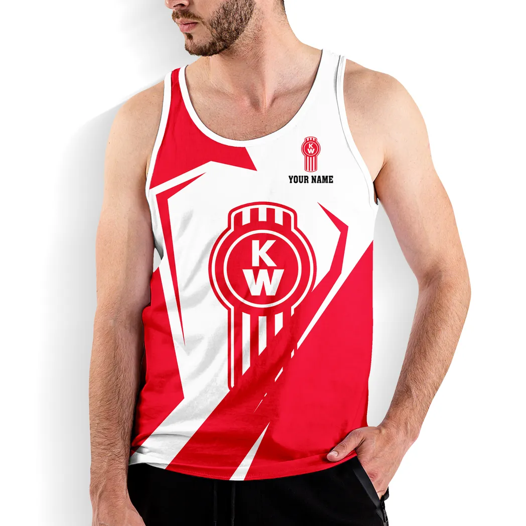Truck Fans Gift Tank Top, Sleeveless Shirt Style Classic Gift For Auto Enthusiasts, Custom Name KETT360404202502