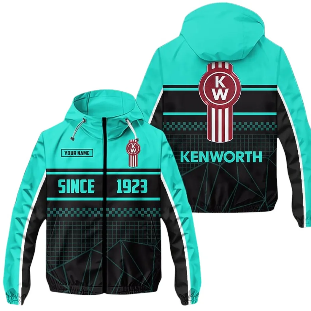Truck Fans Gift Windbreaker Jacket, Jacket All Over Print For Truck Fan CAR305031825224 - Cyan