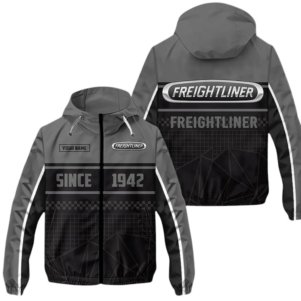 Truck Fans Gift Windbreaker Jacket, Jacket All Over Print For Truck Fan CAR305031825227 - Gray