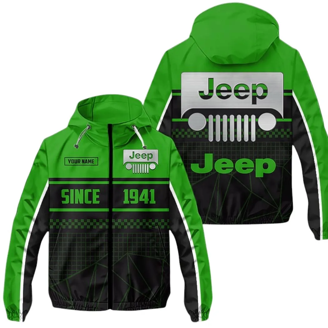 Truck Fans Gift Windbreaker Jacket, Jacket All Over Print For Truck Fan CAR305031825233 - Green