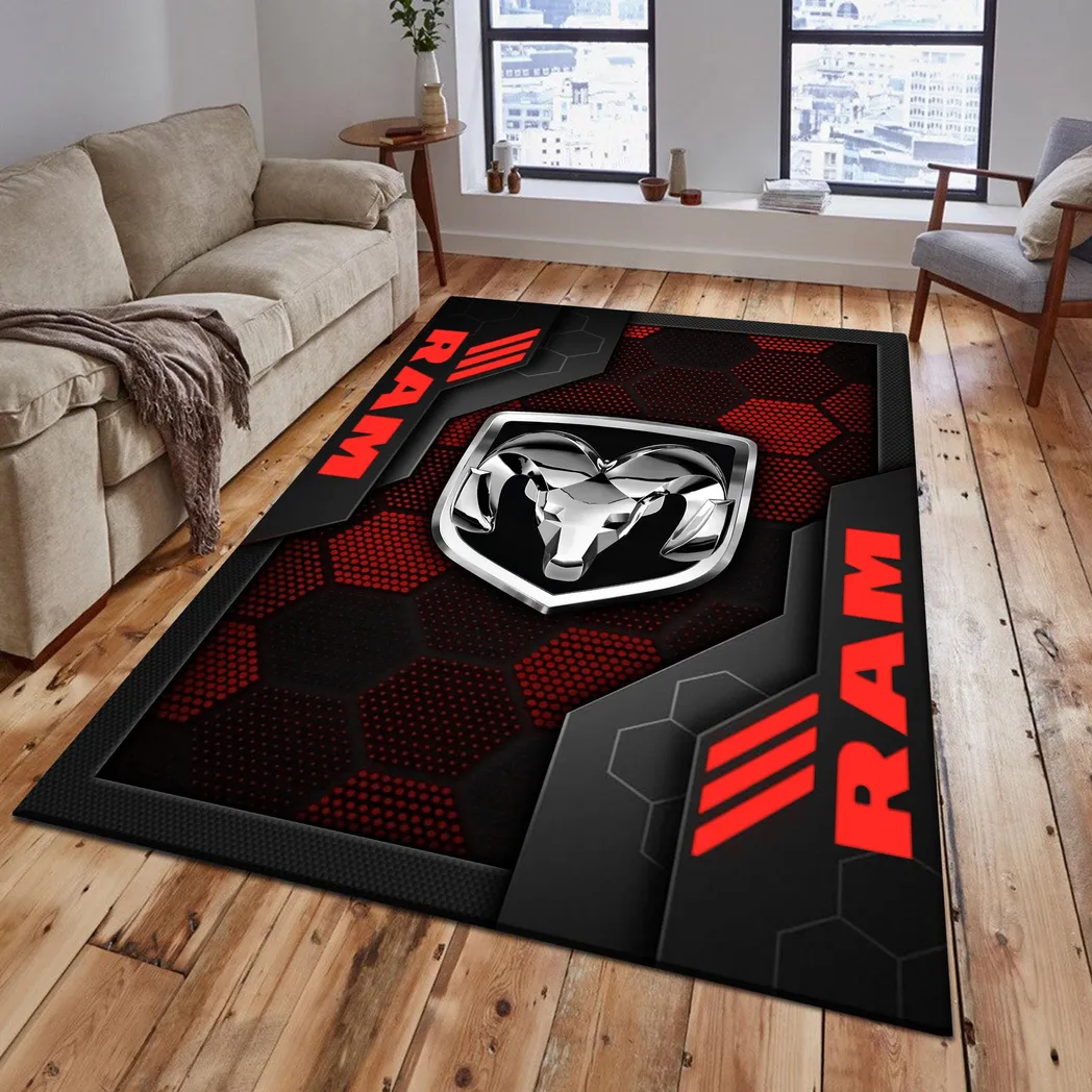 Truck Lovers Gift Rug, Carpet All Over Print Gift For Truck Fan CAR182031525066 - Red
