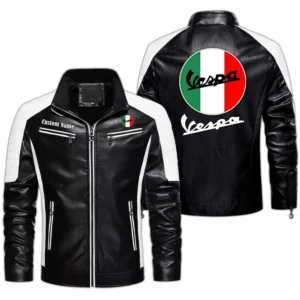 Car Fans Gift Men's PU Leather Jacket, Leather Jacket Custom Name For Auto Enthusiasts  CAR0401022332 - Black