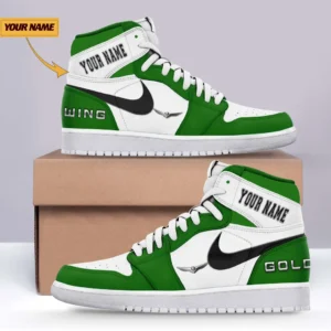 Car Fan Gift Air Jordan 1 High, Nike Sneaker All Over Print For Car Owners, Custom Name CAR317032425689 - Green