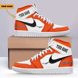 Car Fan Gift Air Jordan 1 High, Nike Sneaker All Over Print For Car Owners, Custom Name CAR317032425689 - Orange