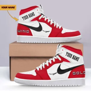 Car Enthusiasts Gift Air Jordan 1 High, Nike Sneaker All Over Print For Car Owners, Custom Name CAR317032425689 - Red