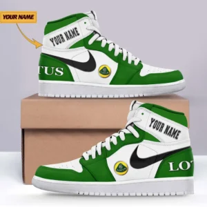 Car Enthusiasts Gift Air Jordan 1 High, Nike Sneaker All Over Print For Car Owners, Custom Name CAR317032425691 - Green